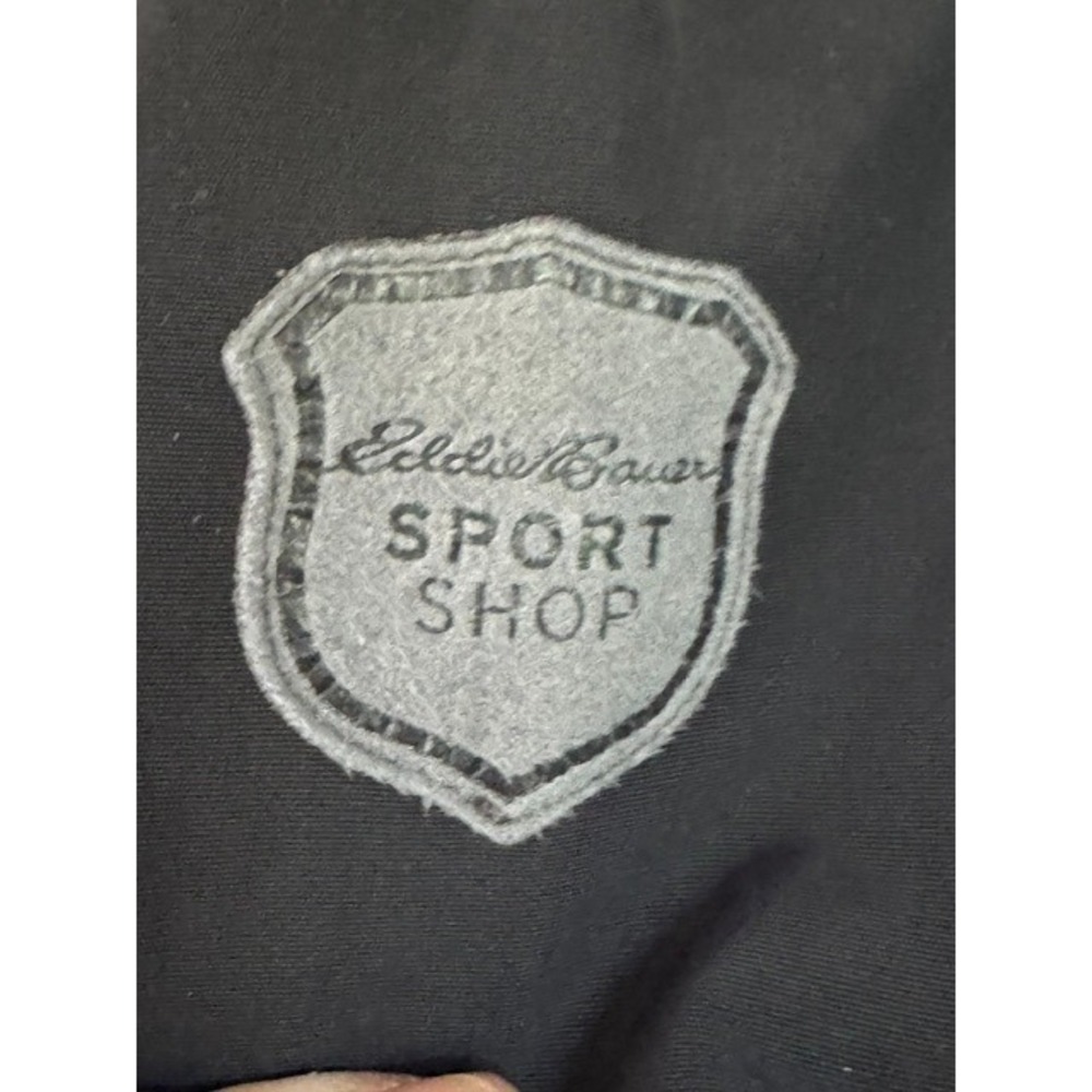 Eddie‎ Bauer Sport Shop Mens Medium Black Hybrid Quilted Puffer Softshell Jacket - Picture 5 of 10